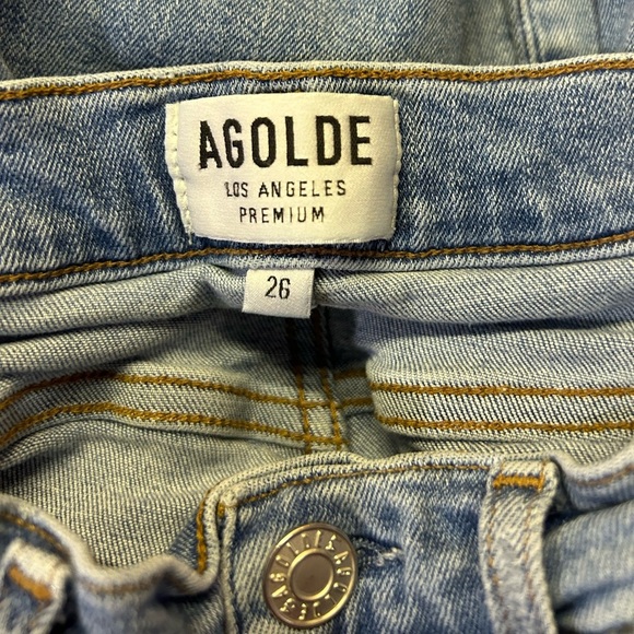 AGOLDE Sophie High Rise Skinny, size 26.  Some slight wear below zipper. - Picture 8 of 11